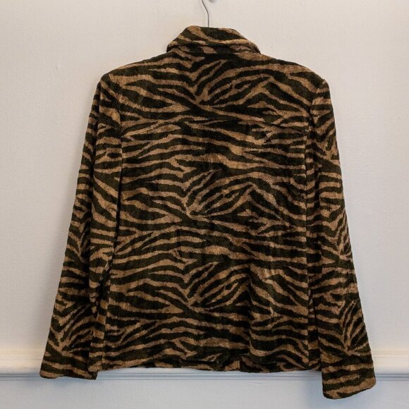 Supply & Demand Tiger Print Faux Fur Jacket | Size M | Bold Statement Piece - Picture 3 of 5